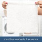 S&T INC. 50 Pack Microfiber Cleaning Cloth with Box, Bulk Towels for Home, Reusable Microfiber Towels for Cars, Cleaning Rags, White, 190gsm, 11.8 Inches x 11.8 Inches, 50 Count - Image 6