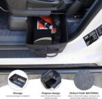 Compatible with Ineos Grenadier 2020-2024 Under Seat Storage Tray, Customized Oxford Cloth Driver Passenger Underseat Hidden Organizer Tool Box Organizer with Anti-slip and Handle (1PCS) - Image 3