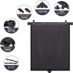 PLTCAT 2 Pack Large Car Sun Shade Side Window for Baby, Roller Vehicle Shades Sun Protection Shade for SUV Truck Side Window(Large-18''x20'') - Image 3