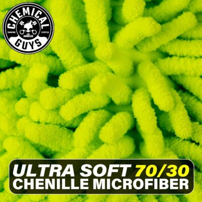 Chemical Guys Chenille Premium Scratch-Free Microfiber Wash Mitt for Car Washing - Lime Green, Ultra-Soft Car Wash Glove, Swirl-Free Finish, Safe for Trucks, SUVs, Motorcycles, and More - Image 4