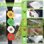Electric Pressure Washer 5000 PSI,2.8 GPM Power Washer with Foam Cannon,Portable Cleaner with 33ft Hose Reel,4 Nozzle Tips,and Soap Bottle for Cars/Home/Driveways/Patios/Decks/Fences - Image 4