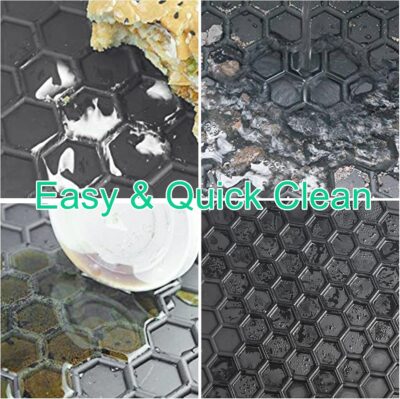 Car Floor Mats Custom Fit for Chevrolet Tahoe/GMC Yukon 2015-2020 Chevy Black Rubber All Weather Protection Auto Floor Liners Heavy Duty Odorless - Image 7