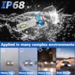 AWALITED Fits for 2010-2020 Toyota 4Runner High Low Beam Fog Lights Bulbs Combo Pack, 6000K White Plug-and-Play Super Bright Bulbs, Pack of 6 - Image 6