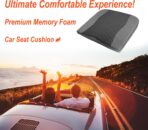 Car Seat Cushion, Comfort Memory Foam Car Cushions for Driving - Sciatica & Lower Back Pain Relief, Driver Seat Pillow for Auto, Office Chair, Wheelchair - 4D Mesh Black - Image 2