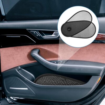 2 PCS Car Window Shade for Baby, Adjustable Rotatable Automotive Mesh Sun Blocke Driver Side Window Car Sunshades, with Suction Cups, Glare and UV Rays Protection, Fits Most of Vehicle - Image 5