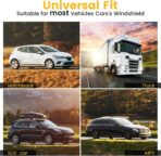 Car Windshield Sun Shade - Foldable Car Sun Shade Windshield for Front Window, Reflector Sunshade Offers Ultimate Protection for Cars Interior (55.2 x 31.5 in) - Image 7