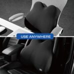 Skechers Memory Foam Lumbar Pillow,Lumbar Support Pillow for Office, Chair Lower Back Pain Relief Lumbar Pillow, Ergonomic Design Back Support Pillow for Office Chair, Car, Home, Travel,Black - Image 4