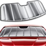 Windshield Sun Shade for Chevrolet Silverado/GMC Sierra 1500/2500HD/3500HD for 2019-2026, Foldable Front Window Shade with 3-Layer Reflective Material to Keep Car Cool