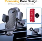 Romuto Phone Holders for Your Car Phone Holder Mount【Super Suction】Cell Phone Mount for Car Accessories for Women Men Windshield/Vent/Dash Truck Stand Desk Mount Clamp Holder for iPhone Samsung Camera - Image 8