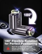 Retractable Car Charger USB C Fast Charging 120W, Car Accessories Cigarette Lighter Adapter with Aromatherapy Starlight, Car Charger iPhone16 15 14 13 12 11 Essentials Gifts for Traveler, Men, Women - Image 3