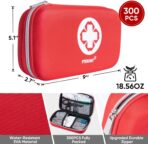 PTEROMY 300 Piece First Aid Kit, Portable Small Emergency Kits Compact 1st Aid Kit with Hard Storage Case for Car, Travel, Home, Camping, Outdoor, Hiking - Image 4