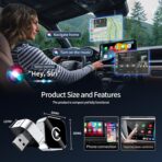 HYPAX Wireless CarPlay Adapter-4 in 1 Screen Mirror Link Car Adapter Android Auto Multi-User Seamless Connection Converts Wired to Wireless CarPlay Adapter - No Latency from iOS 10+ to Screen w/USB-C - Image 5