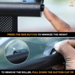 EcoNour Car Window Shades for Baby | 2 Pack Side Window Sun Shade | UV & Sun Glare Protection for Rear Window Shade | Baby Window Sun Shade with Suction Cup | Car Accessories for Kids(14"x17") - Image 5