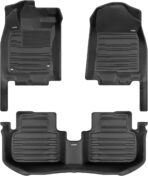 TuxMat - for Honda Civic Sedan 2022-2026 Models - Custom Car Mats - Maximum Coverage, All Weather, Laser Measured - This Full Set Includes 1st and 2nd Rows