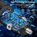 [Apple MFi Certified] iPhone 17 Car Charger, Linocell 90W USB C Car Charger Dual PD Power Cigarette Lighter Adapter with 2Pack Type C Braided Cable for iPhone 17/17 Pro Max/16/15/Galaxy S26/S25/Pixel - Image 4