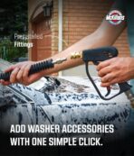 McKillans® Short Pressure Washer Gun with Swivel - High Pressure Water Handle with 3/8" Male Plug and 1/4” Quick Connector Coupler - Power Washer Gun Compatible with Foam Cannon - Car Wash Foam Gun - Image 4