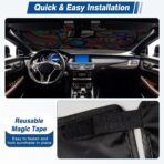Windshield Sun Shade - Car Sun Shade Windshield, Reflector Sunshade Offers Ultimate Protection for Car Interior - Image 6
