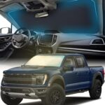 FORTEM Car Sun Shade for Windshield, Reflective Windshield Sunshade, 240T Polyester, Automotive Interior Sun Protection, Ultimate Heat and UV Shield, Foldable, Storage Bag