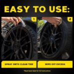 Meguiar's G190315 Ultimate Insane Shine Tire Coating, gives a Finish that Creates a Lasting Wet-Look for a Classic Black Shine, Easy to Use, No Hassle, No Mess, Ultimate Protection, 15 Oz Aerosol Can - Image 7