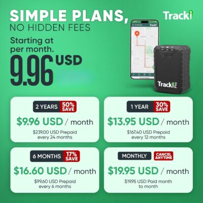 Tracki Pro GPS Tracker for Vehicles – Magnetic Waterproof 4G LTE Car Tracker, Long-Life Battery Up to 7 Months, Unlimited Distance, Smart Alerts, Hidden Tracking Device (Subscription Required) - Image 5