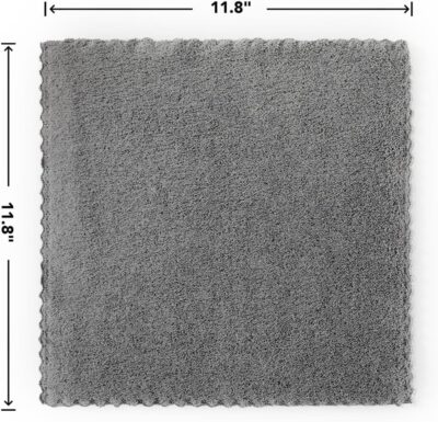 12 Pack Cleaning Cloth,Ultra Soft Absorbent Quick Drying Microfiber Cleaning rags,No scratches,Reusable,Washable,Lint Free Cleaning Towels for Kitchen,Window,Glass,car,11.8"×11.8",(Multicolor) - Image 5