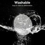 SINGARO Bling Cup Holder Coasters for Car, 2PCS Universal Non-Slip Cup Holder, Embedded Decorative Coasters, Shiny Crystal Car Interior Accessories Gifts for Women (White) - Image 4