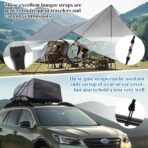 Hlogree 2PCS Car Cover Gust Straps Wind Protector,Bungee Cords Hook Clips Kit Hold Tarp Tie Down from Blowing Off in High Winds-Universal Fit for Most Cars,Sedans,SUVs,Trucks,Vans and More-Black - Image 3
