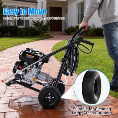 4200PSI Pressure Washer 4.0GPM Gas Power Washer 212CC Gas Powered Washing Machine Commercial High Pressure Washer with 25ft Hose&5 Nozzles for Patio Garden Yard Vehicle,EPA/CARB/ETL (Black) - Image 5