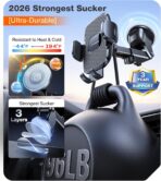 TORRAS Ultra-Durable Phone Holders for Your Car【96+LBS Strongest Suction】 Car Phone Holder Mount, Safety Certs Cell Phone Car Mount Truck for Dashboard Windshield Vent for iPhone 17 16 15 14 Pro Max - Image 3