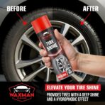 Car Tire Shine Spray – Deep Wet Look Car Tire Shine, Long-Lasting Hydrophobic Non-Greasy Tire Dressing – Safe for Cars, Trucks, Motorcycles, RVs – 18.6 fl oz - Image 4