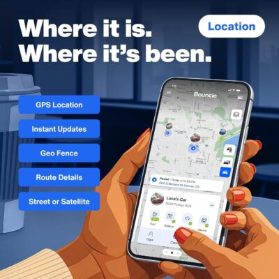 Bouncie GPS Tracker for Vehicles with Real-Time Location, Route History, Speed Monitoring, Geo-Fence & Accident Notifications - for Fleets & Family - Cancel Anytime - Image 2