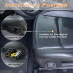 JKCOVER Front Under Seat Tray and Armrest Hidden Box Storage Organizer Compatible with Jeep Wrangler JL/JLU 2018-2022 2023 2024 2025 and Jeep Gladiator JT Truck 2020-2025 Accessories （Patented Design） - Image 6