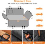 URPOWER Dog Car Seat Cover for Pets 100% Waterproof Seat Cover Hammock 600D Heavy Duty Scratch Proof Nonslip Durable Soft Back Seat Covers for Cars Trucks and SUVs - Image 6
