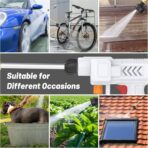 Portable Cordless Pressure Washer, 18 bar Portable Power Washer with 6-in-1 Nozzle, 6L/min Hand Held Pressure Washer with 2 Batteries, Sprays 6-10m Away, Battery Power Cleaner for Car, Garden, Home. - Image 6