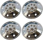 4 Piece Set 16" 8 Lug RV Dual Chrome Simulators Wheel Skin Hub Cap Rim Covers