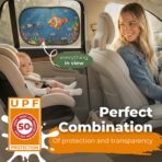Car Window Shade for Baby with Certified UV-Protection 2 Pack - 20"x12" - Image 3