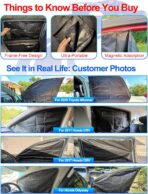 ZATOOTO Car Window Shades for Toyota RAV4 2019-2024, 4 Pcs Magnetic Car Window Covers - 100% Block Light Privacy Curtains, Side Window Sun Shade for Baby Breastfeeding, Sleeping, Camping - Image 2