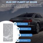 Ziciner Car Registration and Insurance Holder, Auto Card Document Glove Box Organizer with Magnetic Closure, Universal Vehicle Interior Accessories for Cars SUVs (Silver-Large) - Image 4