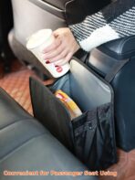 Ginsco 3 Gallons Open-Top Car Trash Can, Large Capacity Hanging Leakproof Car Trash Bag with Water-proof PEVA Liner, Stand Trash Bag for Cars Foldable Storage Bag for Cars SUV Truck RV Black - Image 5