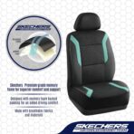 Skechers Memory Foam Car Seat Covers, Air Cool Mesh Thick Seat Covers, Car Seat Full Sets, Airbag Compatible, Automotive Comfort Protection for Most Cars,Vans,Trucks, SUVs,Green - Image 5