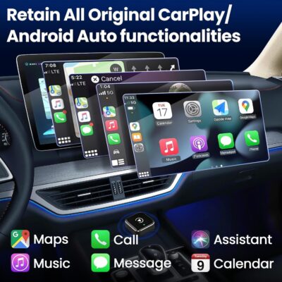 Wireless CarPlay Adapter2026 Upgraded – Suitable for Apple iPhone & Android, with Compact Size, Plug-and-Play Convenience, and Fast, Stable Connection for CarPlay & Android Applications - Image 5