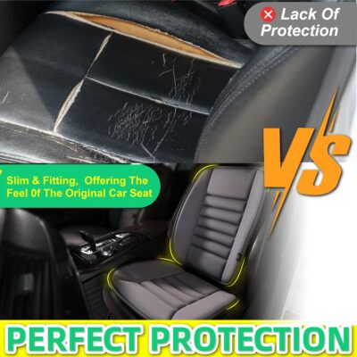 kingphenix Car Seat Cushion with Back Support Pillow: Enhanced Comfort Memory Foam Design for Pain Relief, Ideal for Drivers and Office Use - Ergonomic Lumbar Comfort for Long Sitting - Dark Grey - Image 8