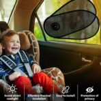 1 Pack Car Window Shades for Baby - Rotatable Sun Visor for Side Window, Fits Driver/Passenger/Rear Windows, Mesh Sun Blocker with Suction Cups - Image 5