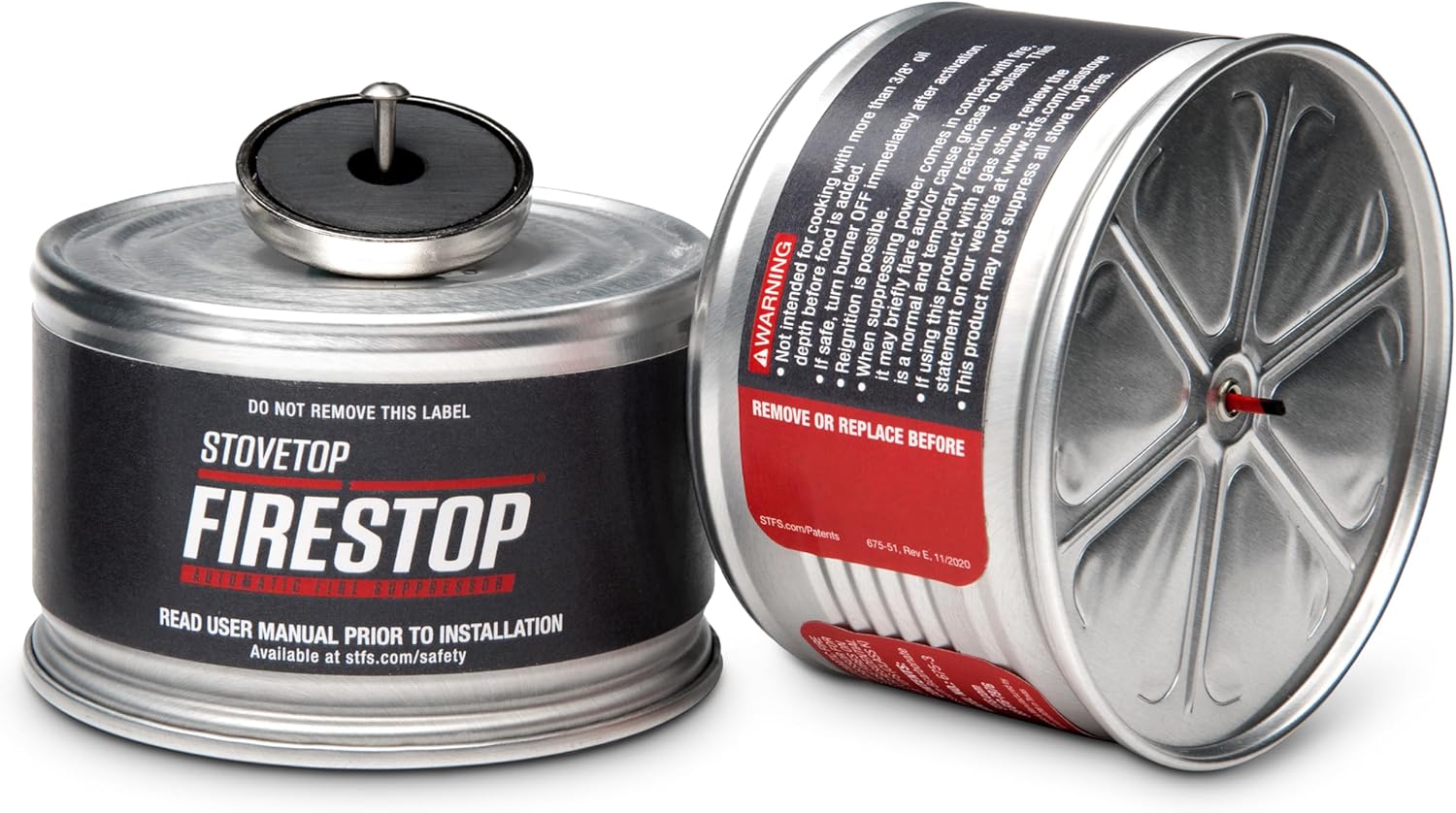 818pyOY9dpL._AC_SL1500_.jpg Rangehood® Fire Suppressor – Automatic StoveTop Fire Suppressor for Residential Kitchen Safety – Easy to Install, Direct Flame-Activated, Non-Toxic Fire Suppression System (1 Pair) - Image 1