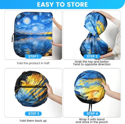 Windshield Sun Shade - Windshield Sun Shade Foldable Offers Ultimate Protection for Car Interior UV Protection Car - Image 7