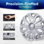 Hubcap Wheel Covers for 2015-2026 Ford Transit 150 250 350 350HD ABS Hubcap Replacement Set of 4, 16 inch Sliver - Image 5