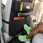 2 Pack PU Leather Premium Car SeatBack Organizer Travel Accessories Kick mats Back seat Protector and Cup Holder Holder Universal Use Seat Covers (23×17 in) - Image 3