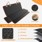 MIXJOY Dog Seat Cover for Back Seat Waterproof Dog Seat Covers for Cars, Car Seat Protector for Dogs, Nonslip Back Seat Cover for Trucks & SUV - Image 4