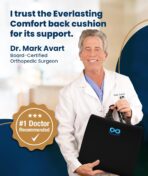 Everlasting Comfort Lumbar Support Pillow for Office Chair - Memory Foam Back Cushion for Car Seat - Promotes Better Posture, Back Pain Relief - Ideal Gaming and Desk Chairs Work and Home Essentials - Image 5