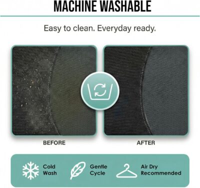 FH Group Car Seat Covers Front Set in Cloth - Car Seat Covers for Low Back Car Seats with Removable Headrest,Universal Fit,Automotive SeatCovers,Washable Car SeatCover for SUV,Sedan,Van Black - Image 7